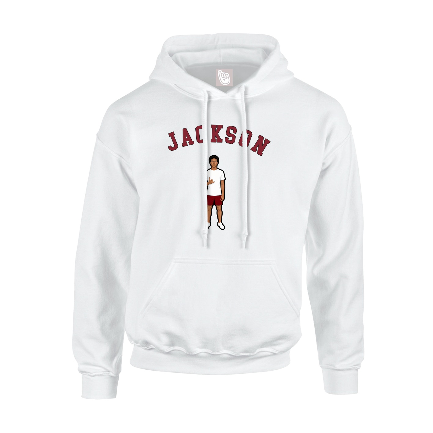 Youth Hoodie — Shirsey Arch in White