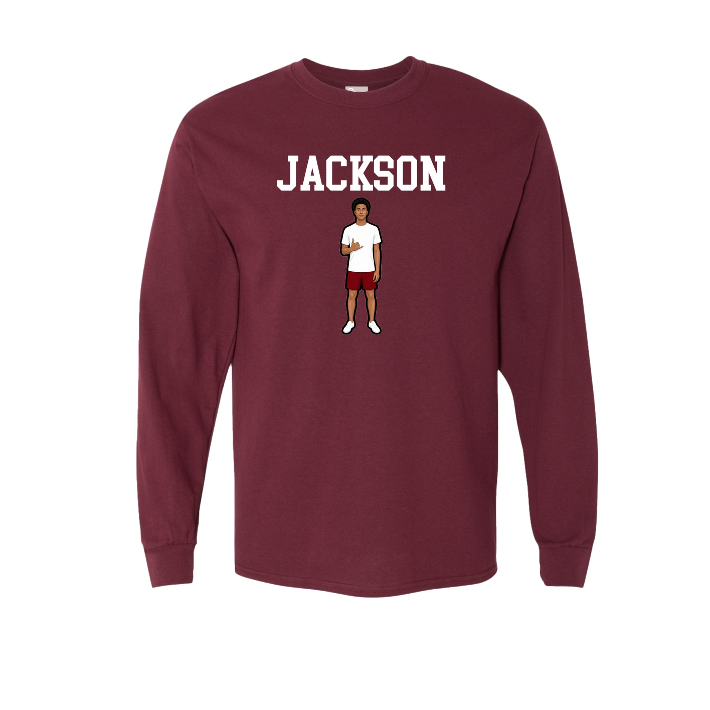 Long Sleeve Tee — Shirsey in Maroon