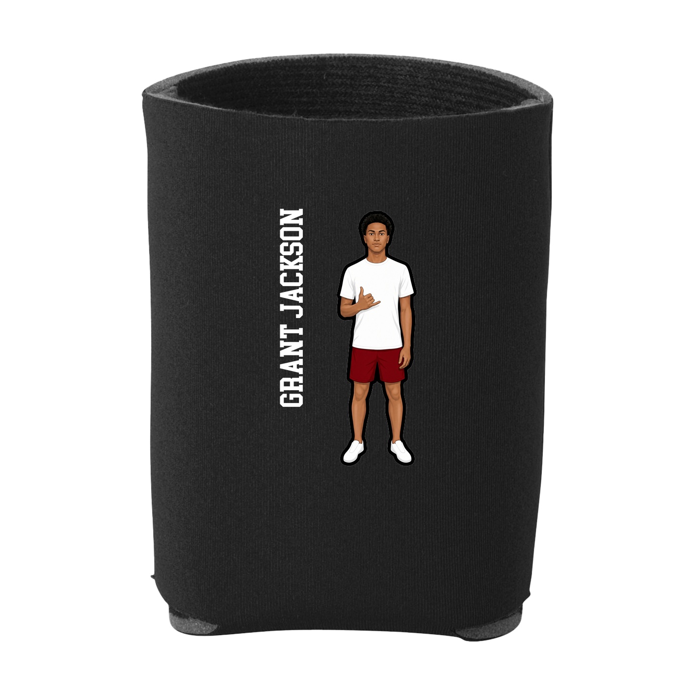 Can Holder — Name Vertical in Black