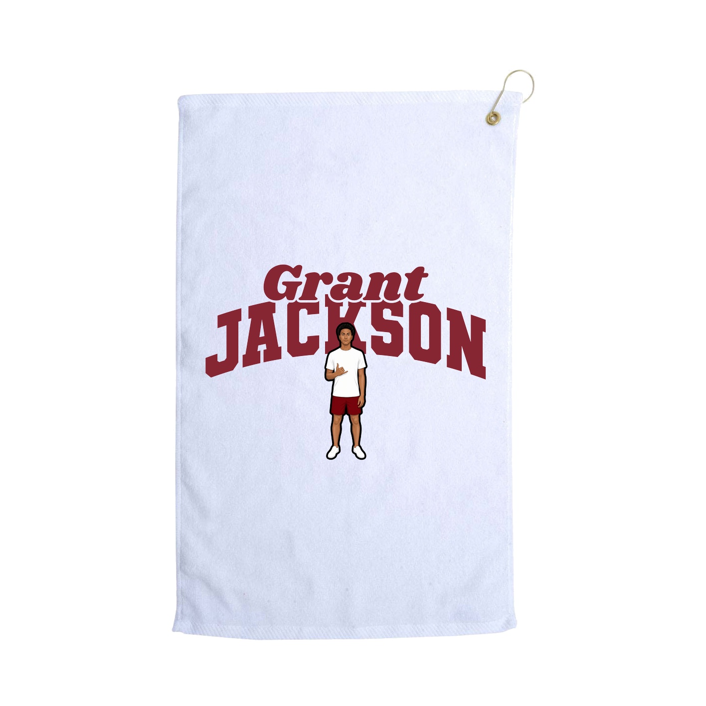 Golf Towel — Signature Arch in White