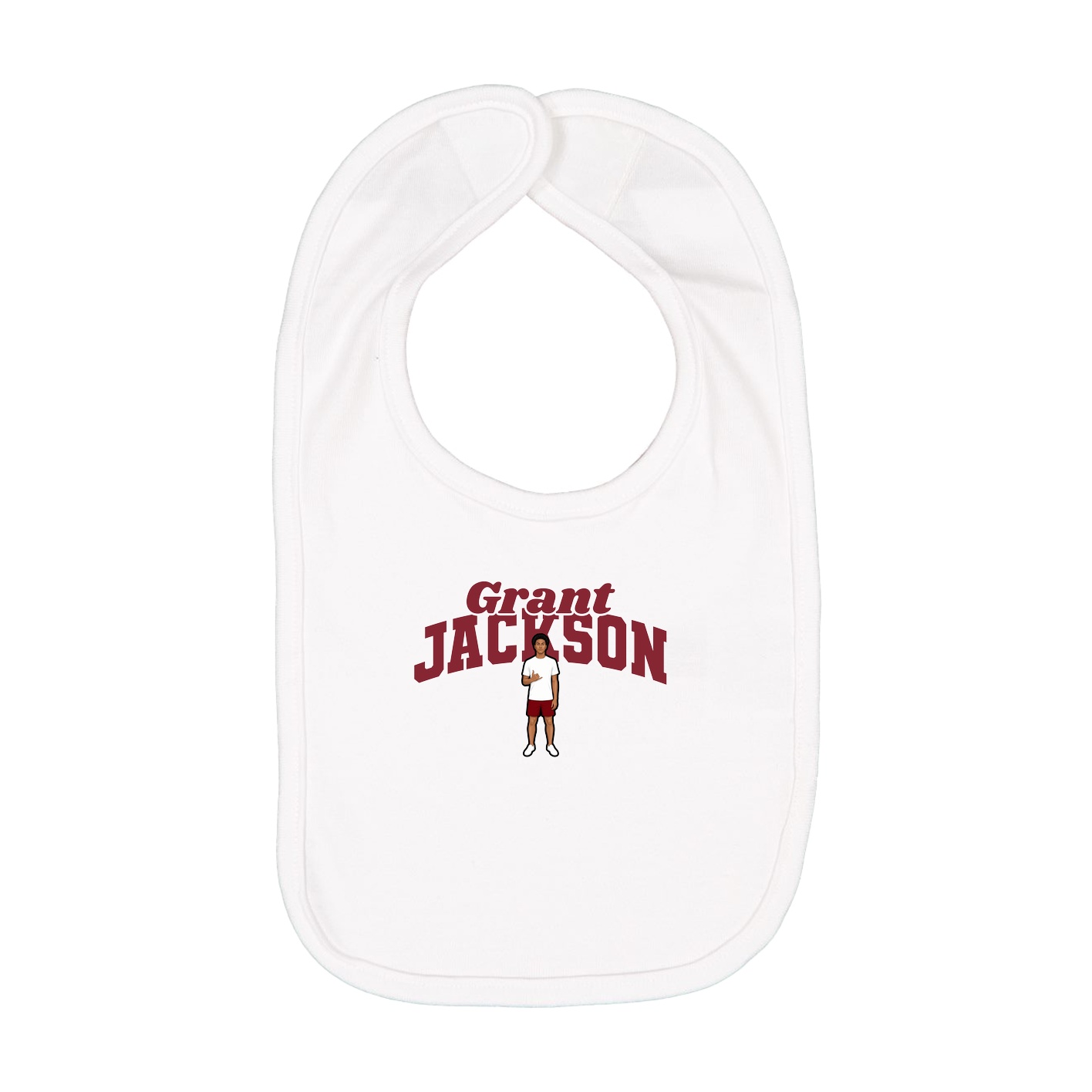 Infant Bib — Signature Arch in White