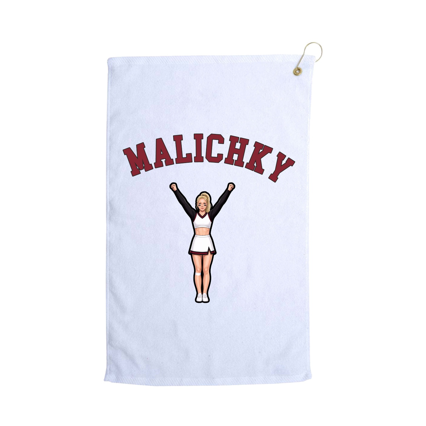 Golf Towel — Shirsey Arch in White