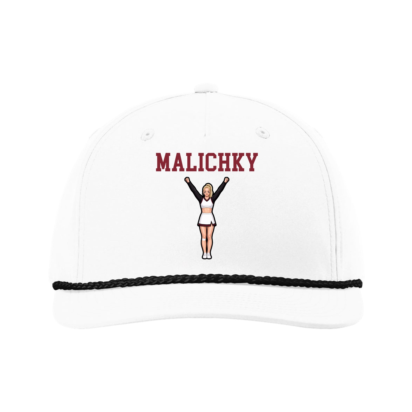 Five-Panel Classic Rope Cap — Shirsey in White