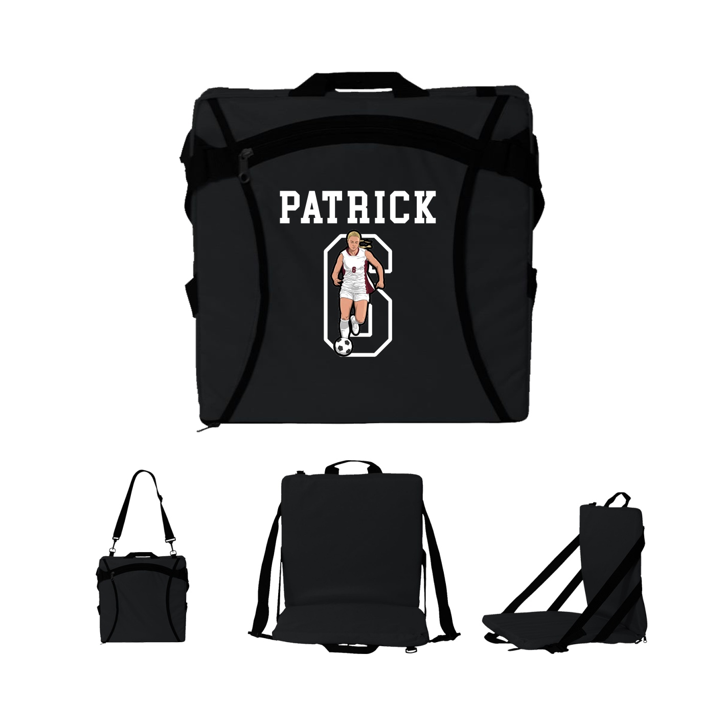 Folding Stadium Seat — Shirsey in Black