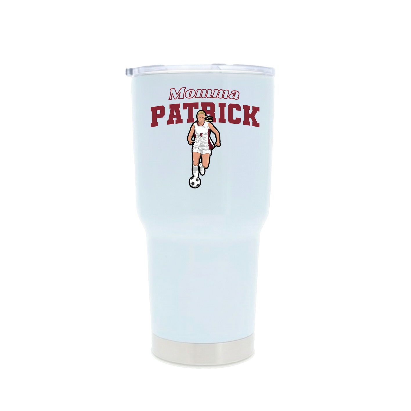 30oz Stainless Steel Tumbler — Mothers Day Block in White