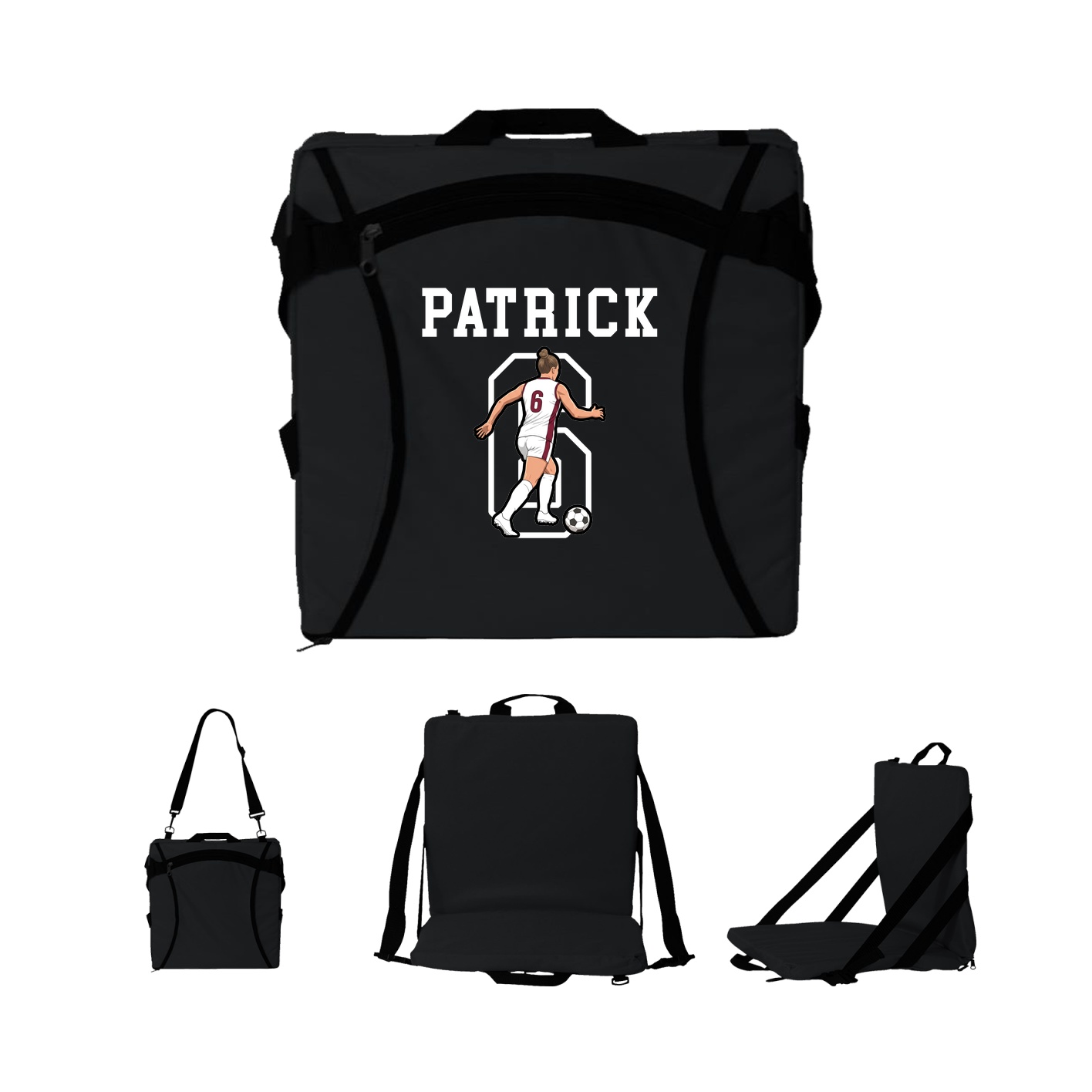 Folding Stadium Seat — Shirsey in Black