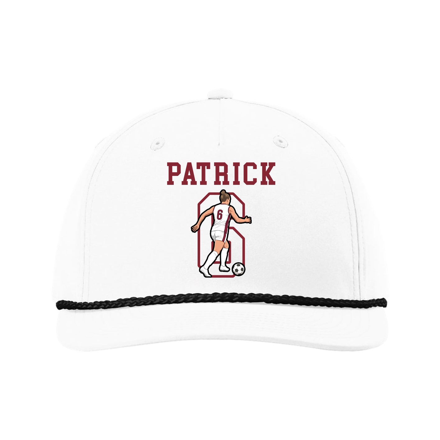 Five-Panel Classic Rope Cap — Shirsey in White