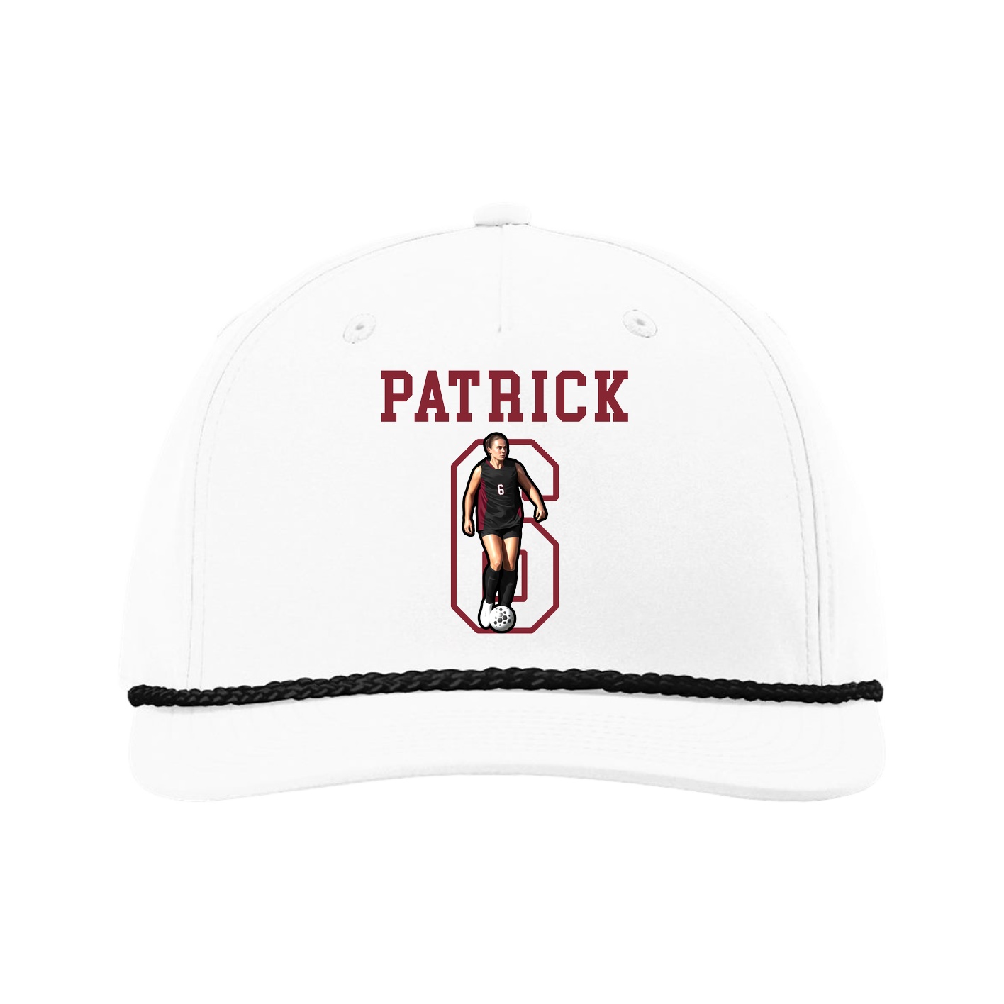 Five-Panel Classic Rope Cap — Shirsey in White