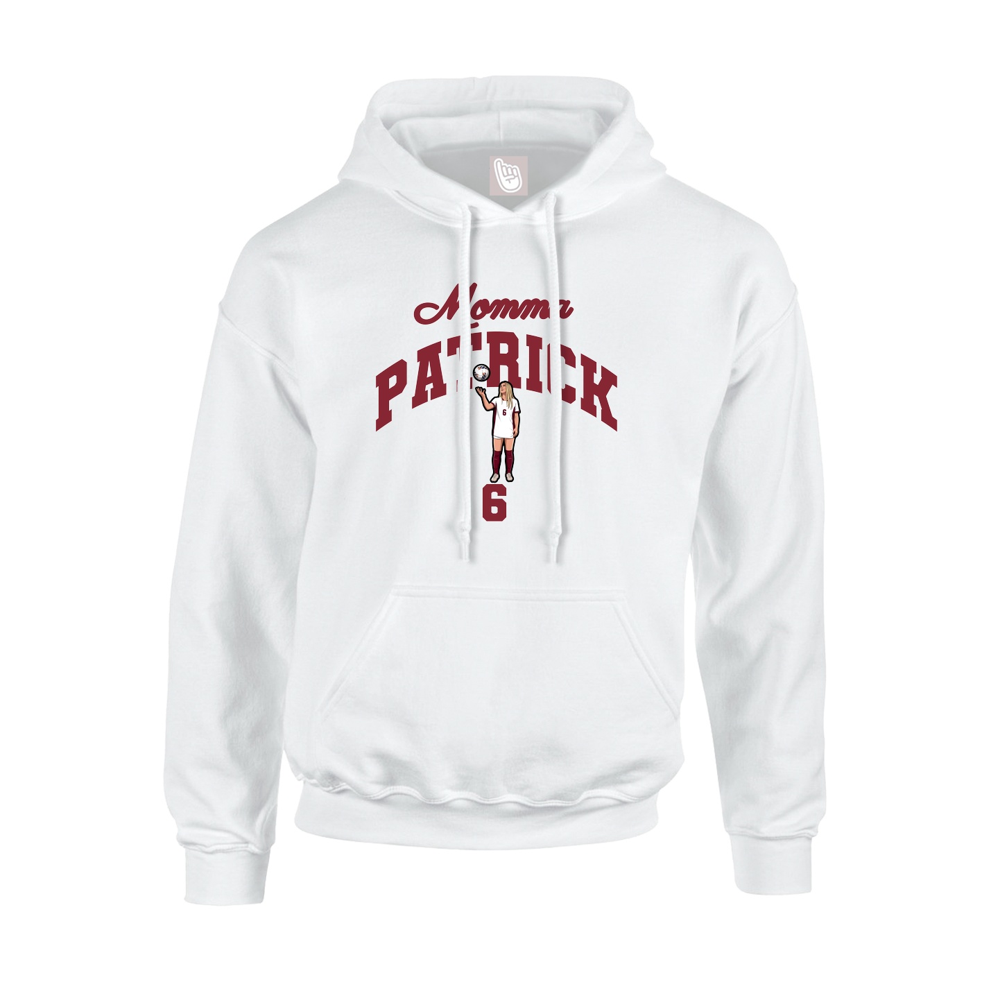 Youth Hoodie — Mothers Day Arch in White