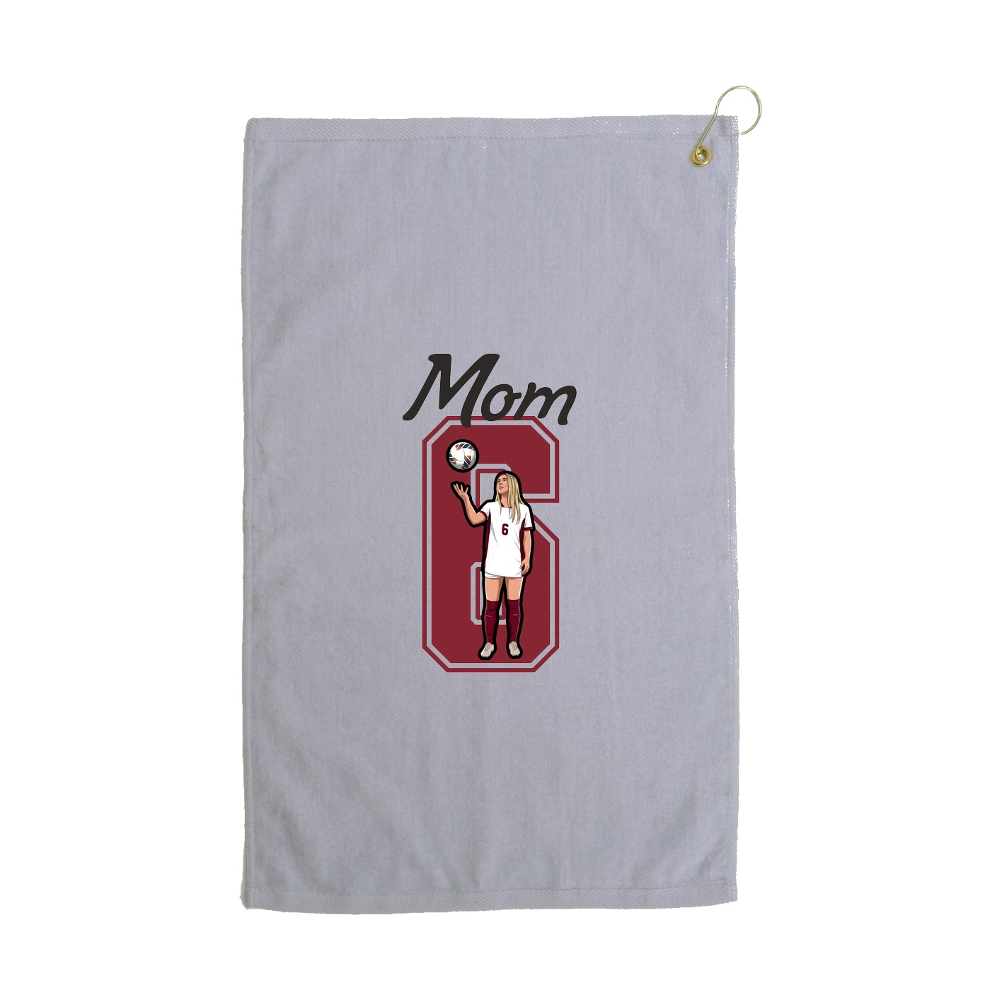 Golf Towel — Mothers Day Shirsey in Grey