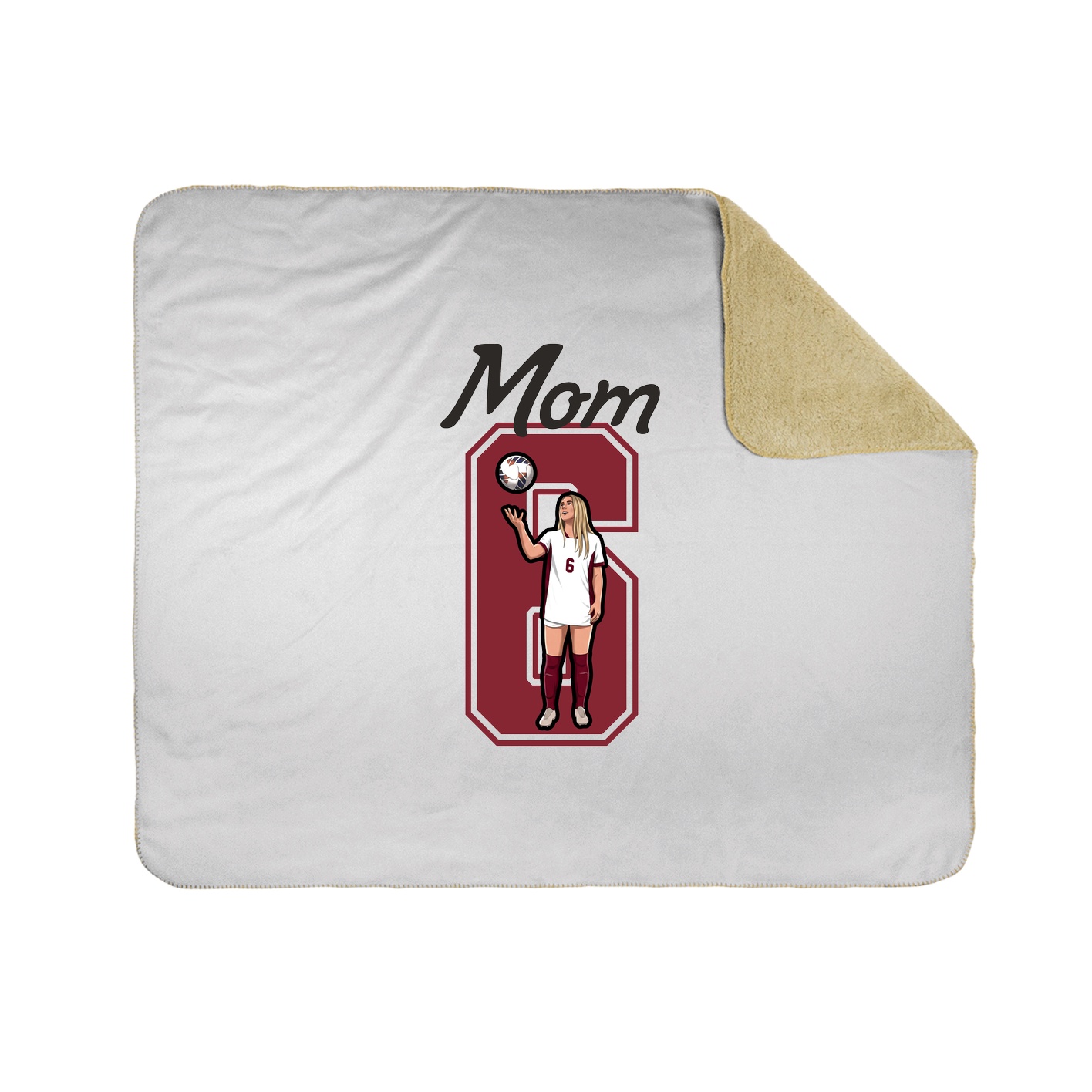 Throw Blanket — Mothers Day Shirsey in White