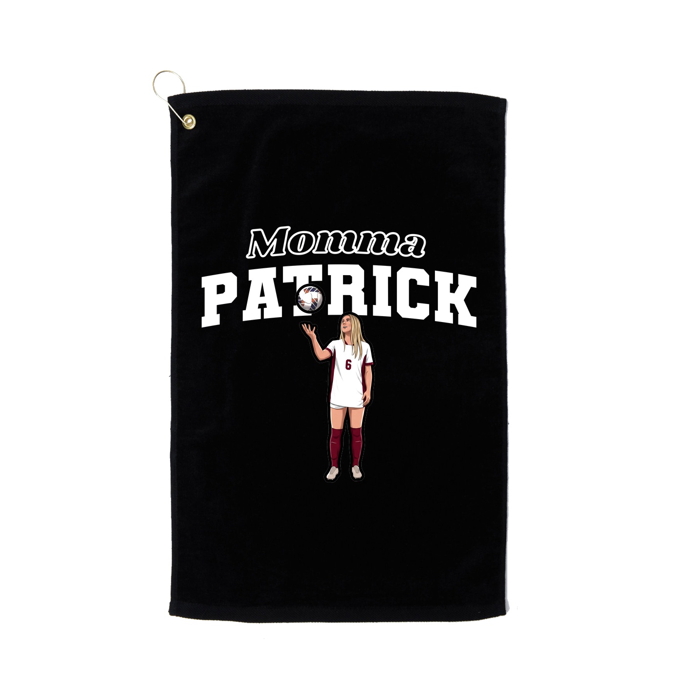 Golf Towel — Mothers Day Block in Black
