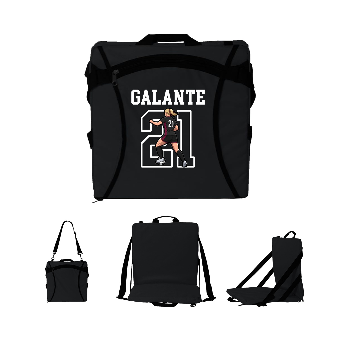 Folding Stadium Seat — Shirsey in Black