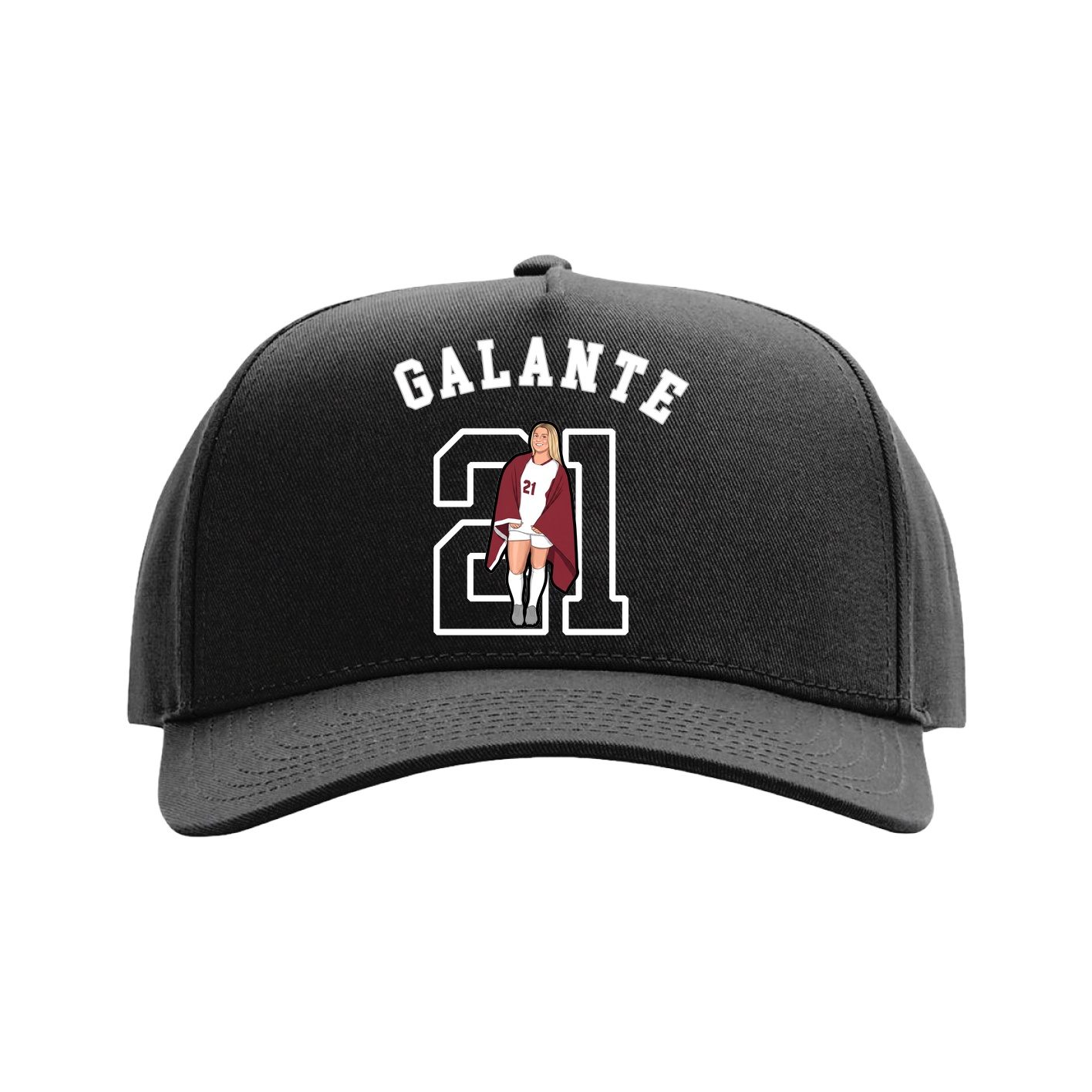 Full Fabric Five-Panel Champ Cap