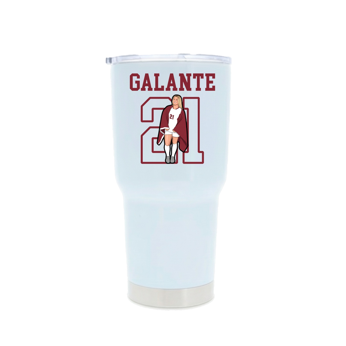 30oz Stainless Steel Tumbler — Shirsey in White