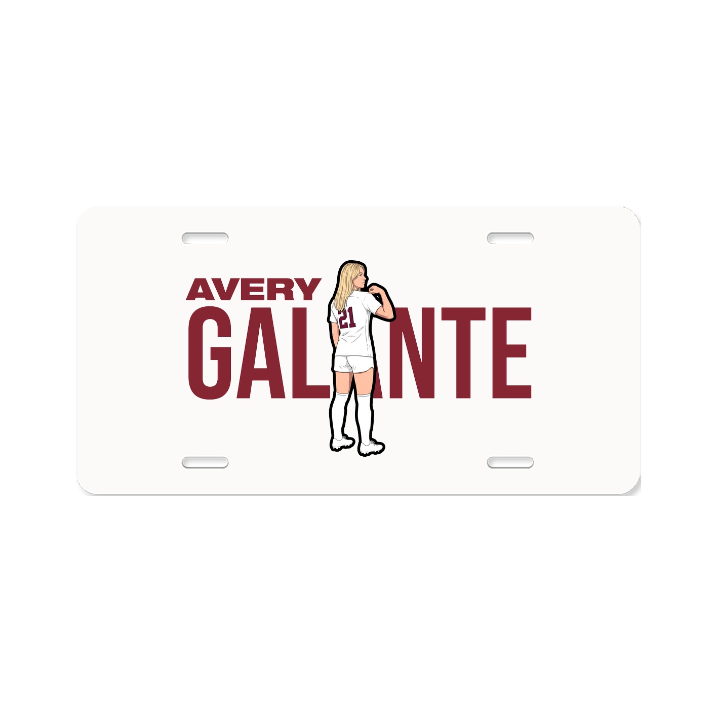 License Plate — Player Name in Classic