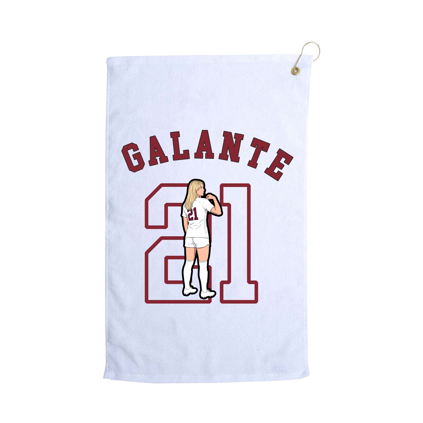 Golf Towel — Shirsey Arch in White