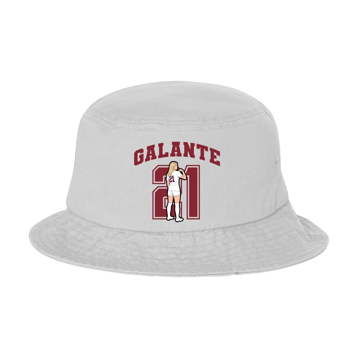 Bucket Cap — Number in White