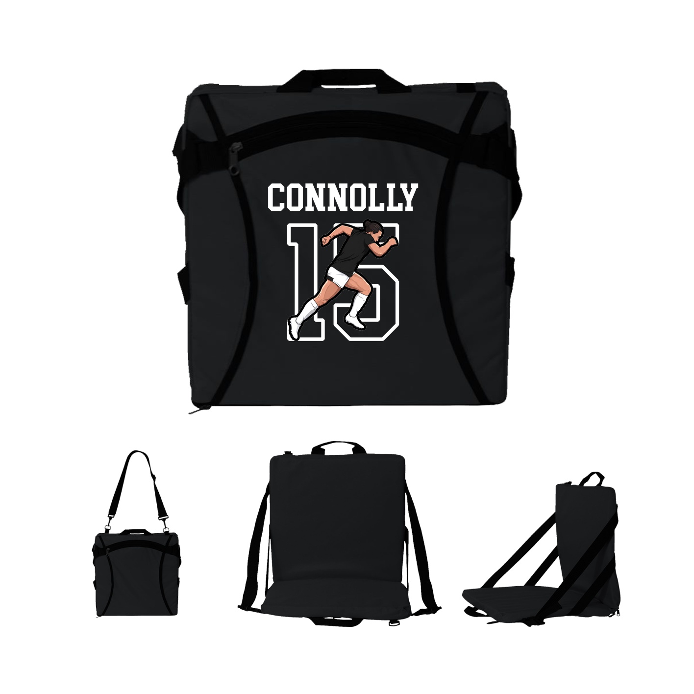 Folding Stadium Seat — Shirsey in Black