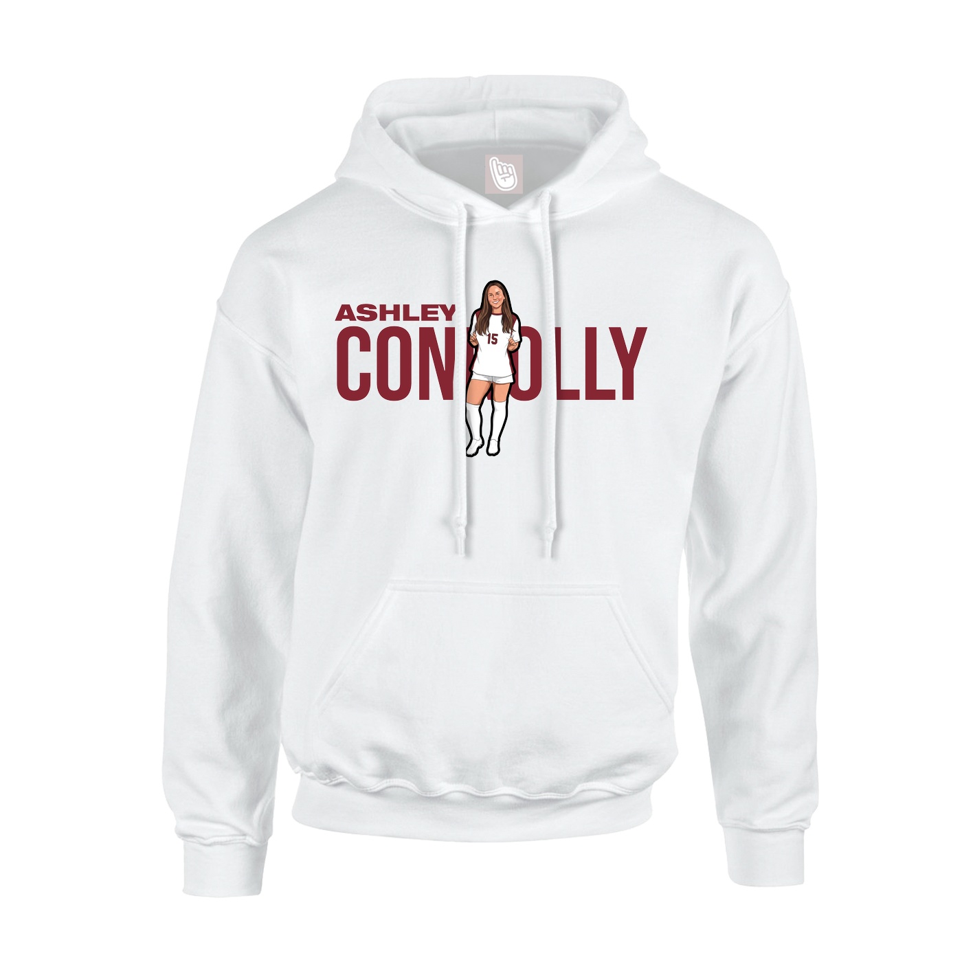 Hoodie — Player Name in White
