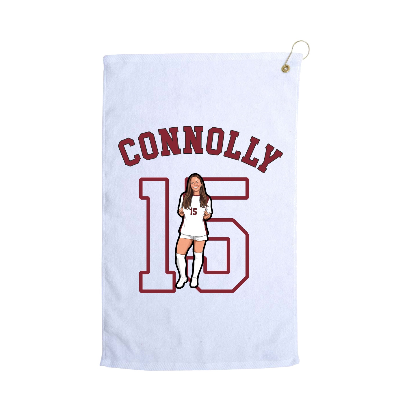 Golf Towel — Shirsey Arch in White