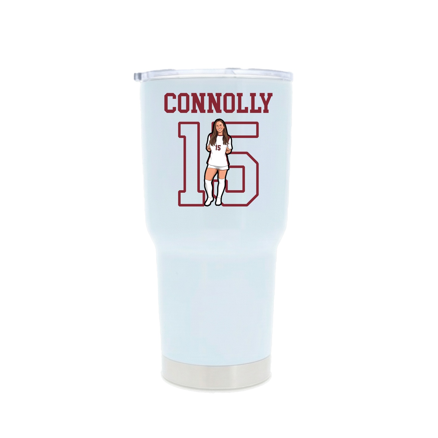 30oz Stainless Steel Tumbler — Shirsey in White