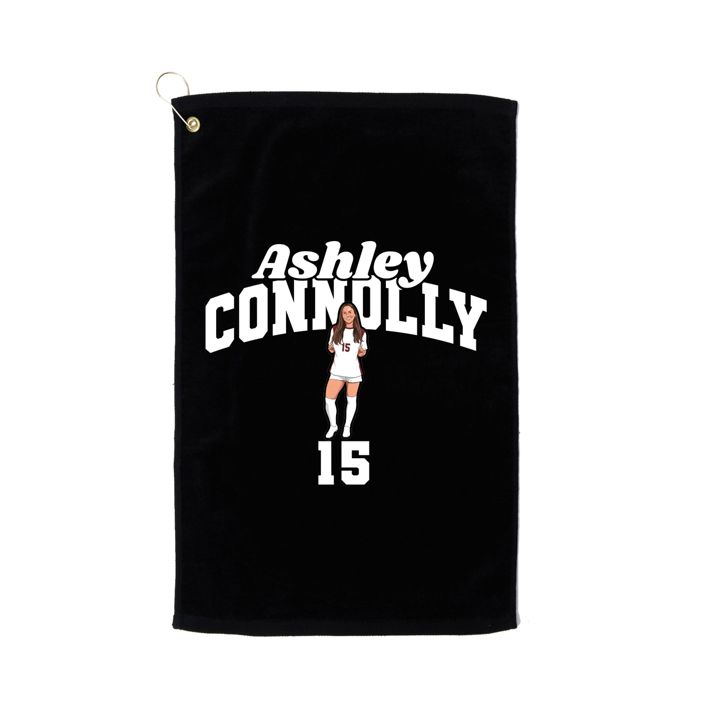 Golf Towel — Signature Arch in Black
