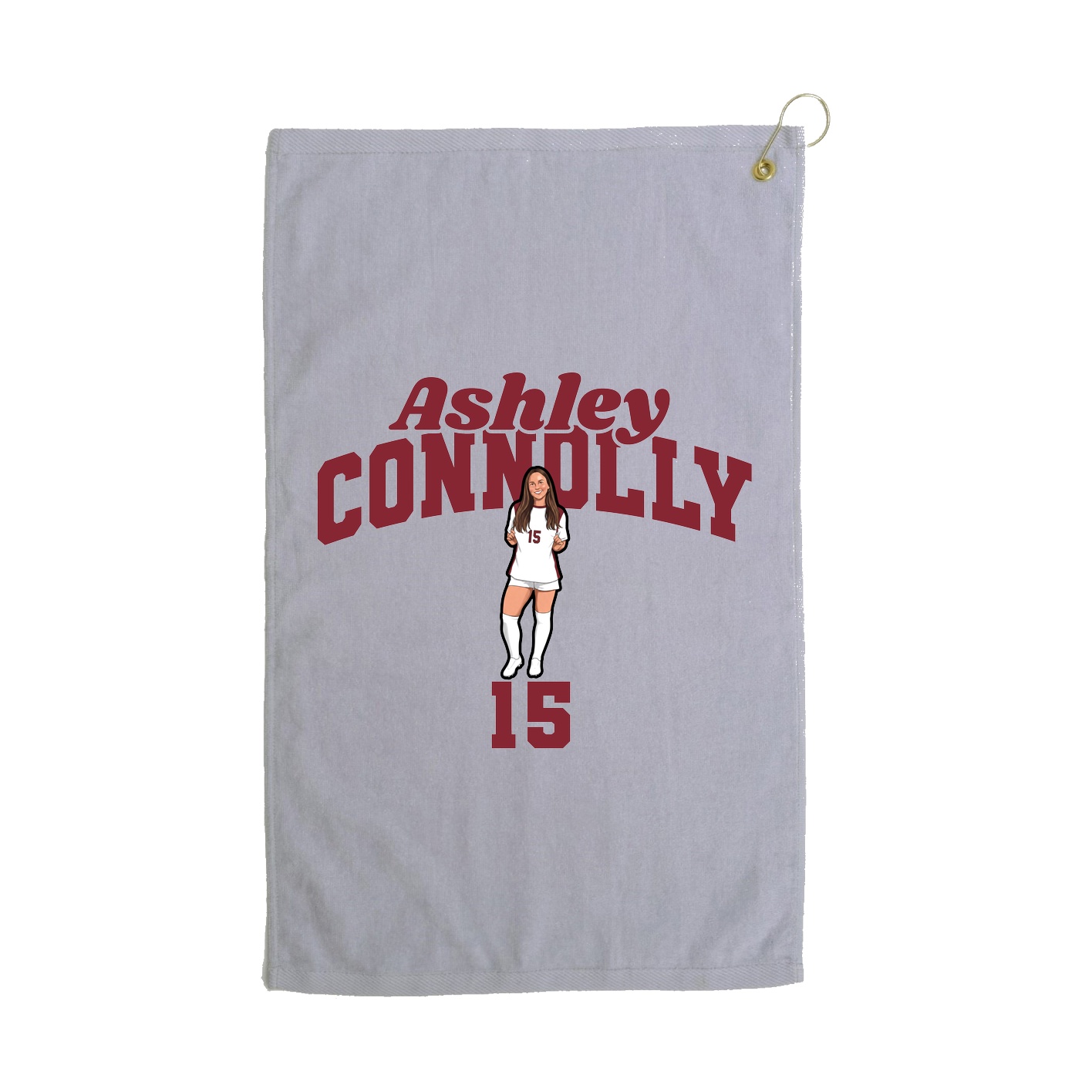 Golf Towel — Signature Arch in Grey