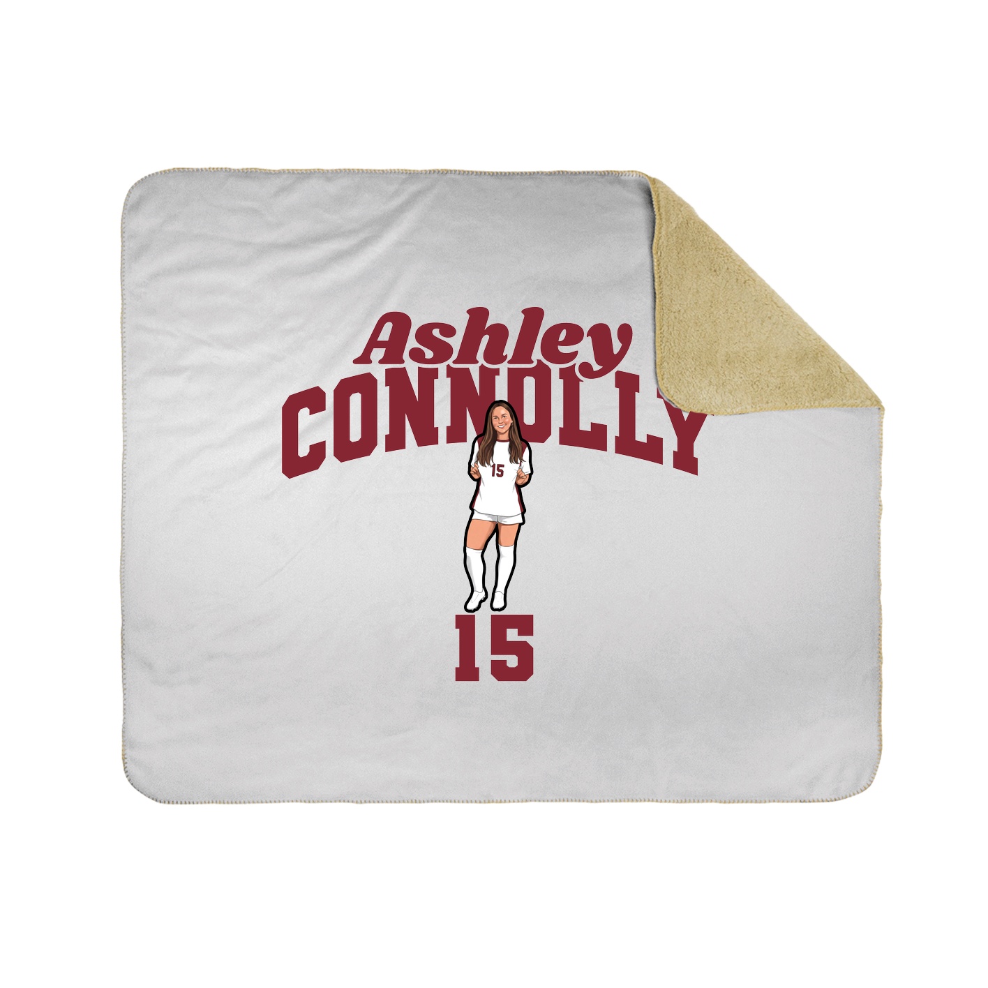 Throw Blanket — Signature Arch in White