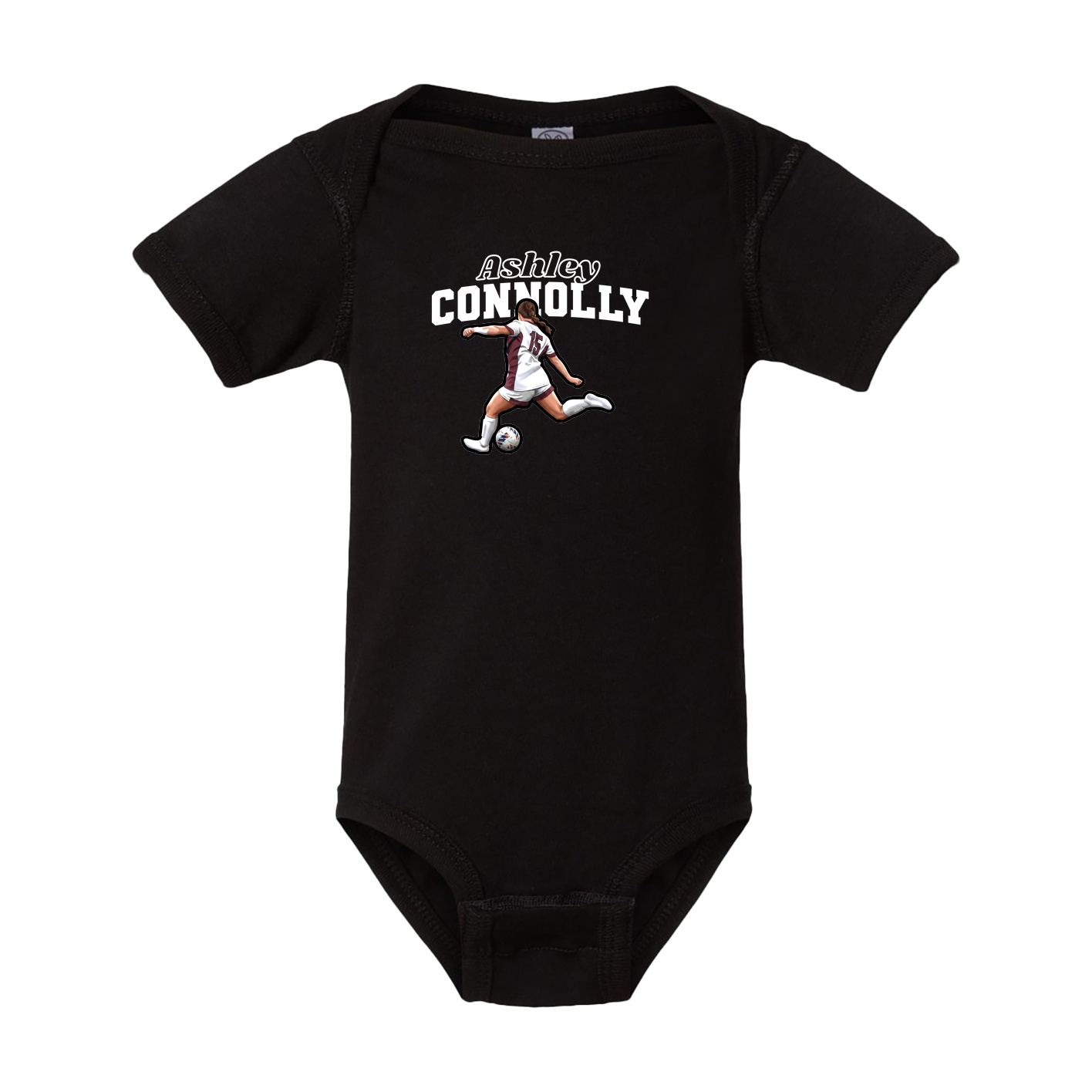 Baby Onesie — Name Arch in Black