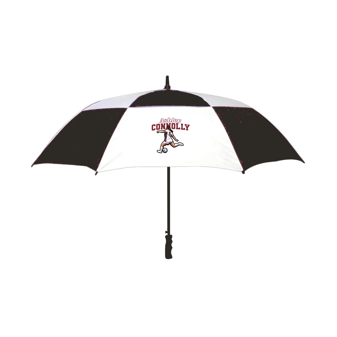 Golf Umbrella — Name Arch in Black
