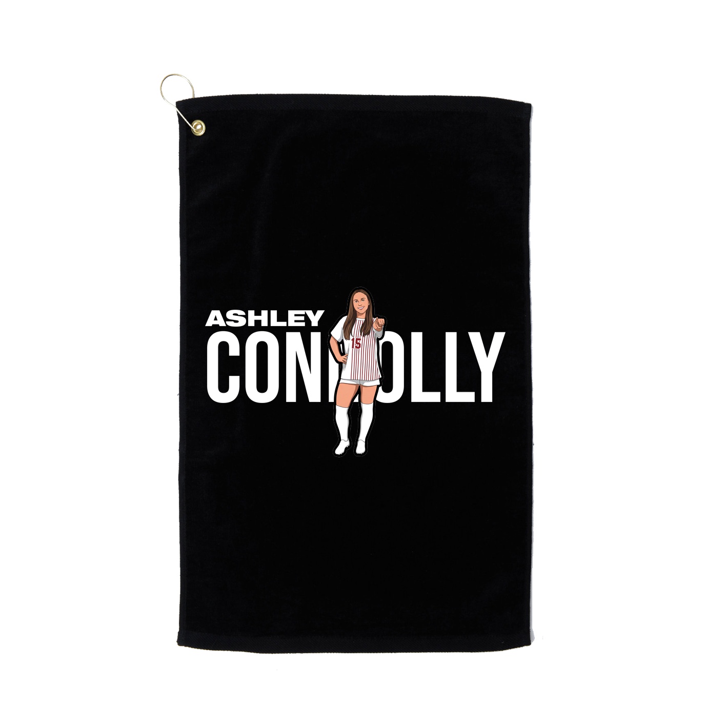 Golf Towel — Player Name in Black
