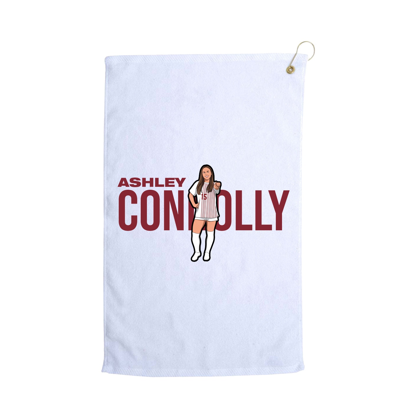 Golf Towel — Player Name in White