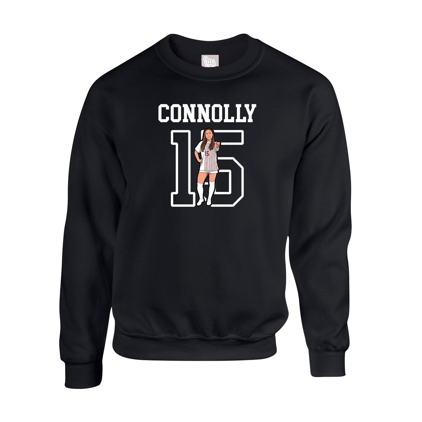 Fleece Crew — Shirsey in Black