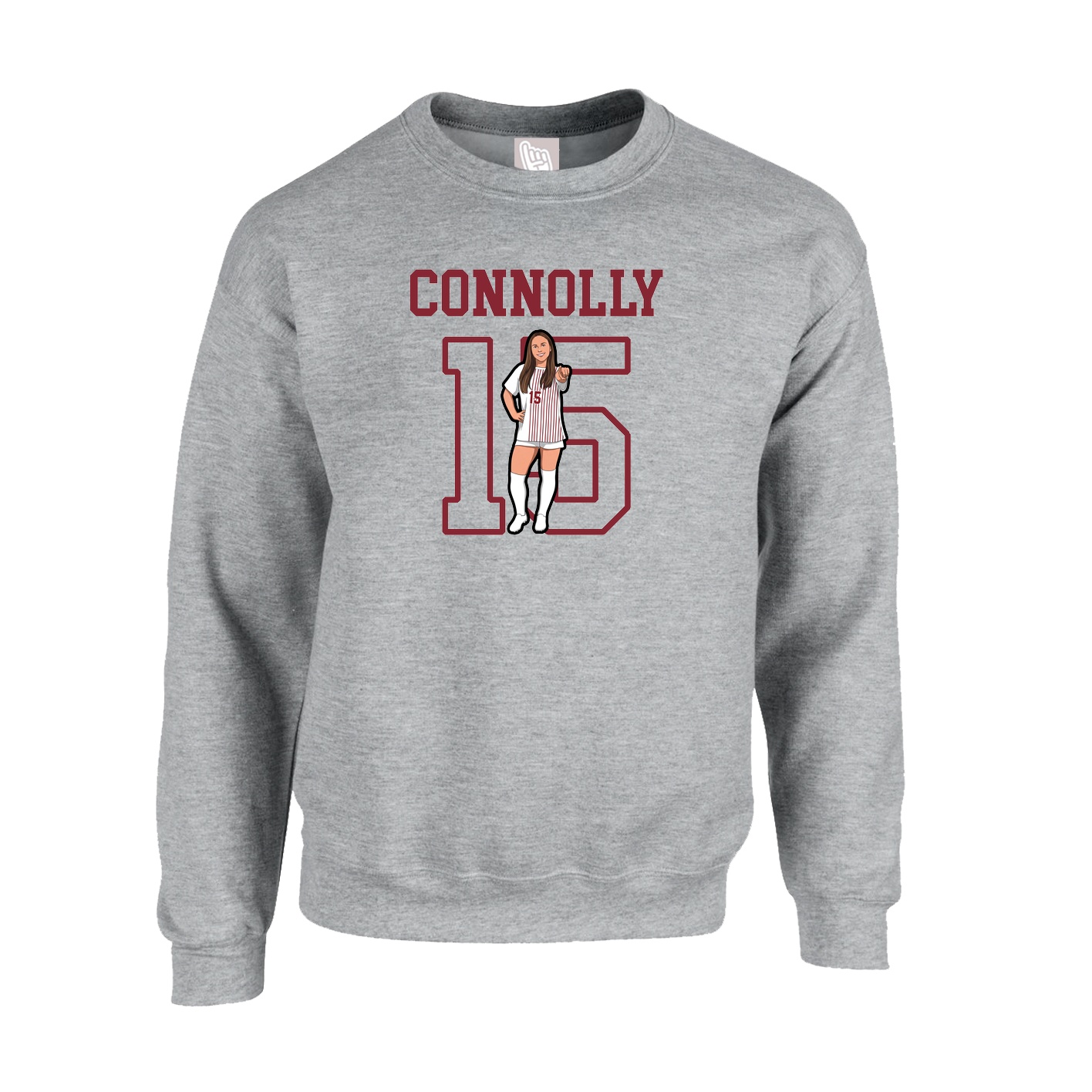 Fleece Crew — Shirsey in Grey