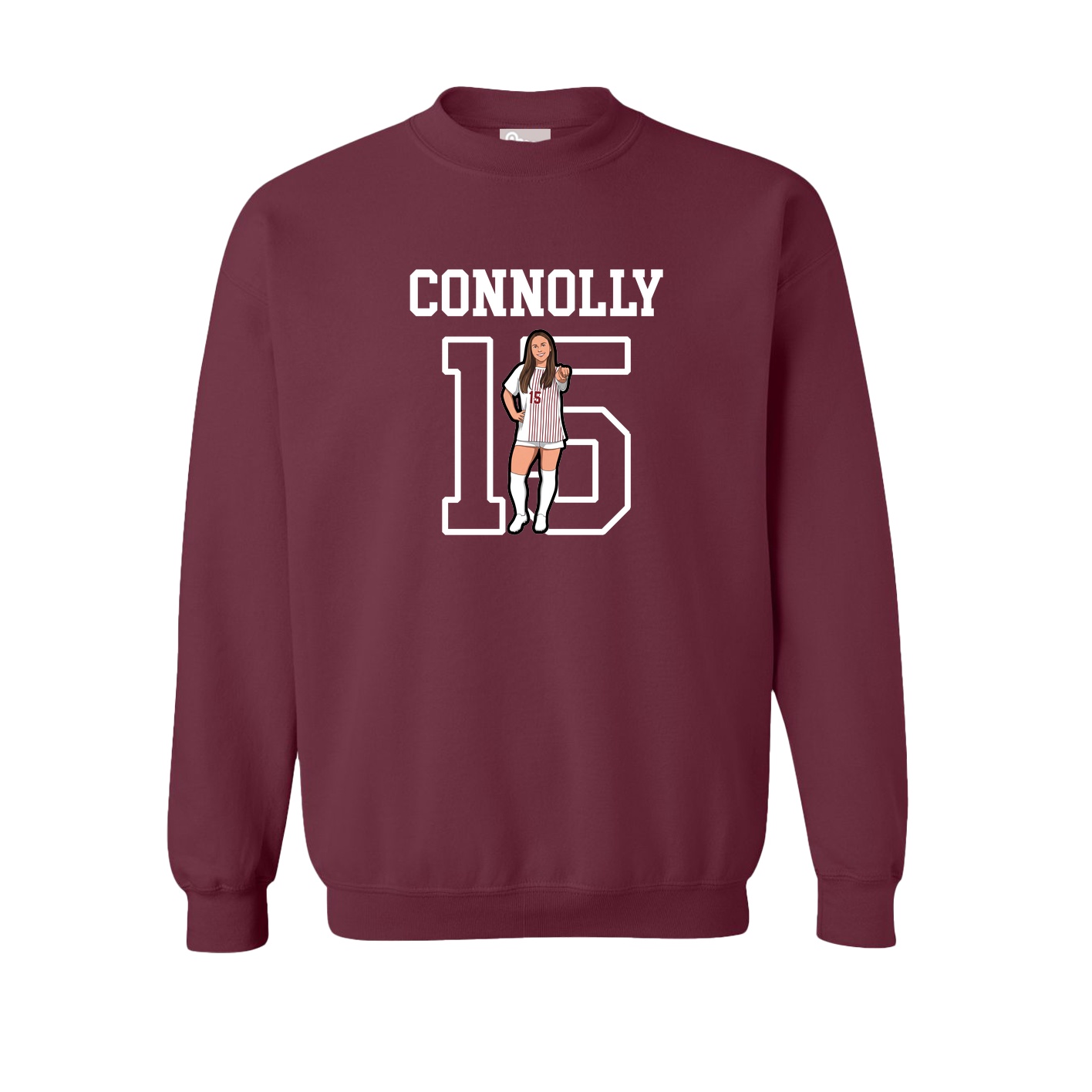 Fleece Crew — Shirsey in Maroon