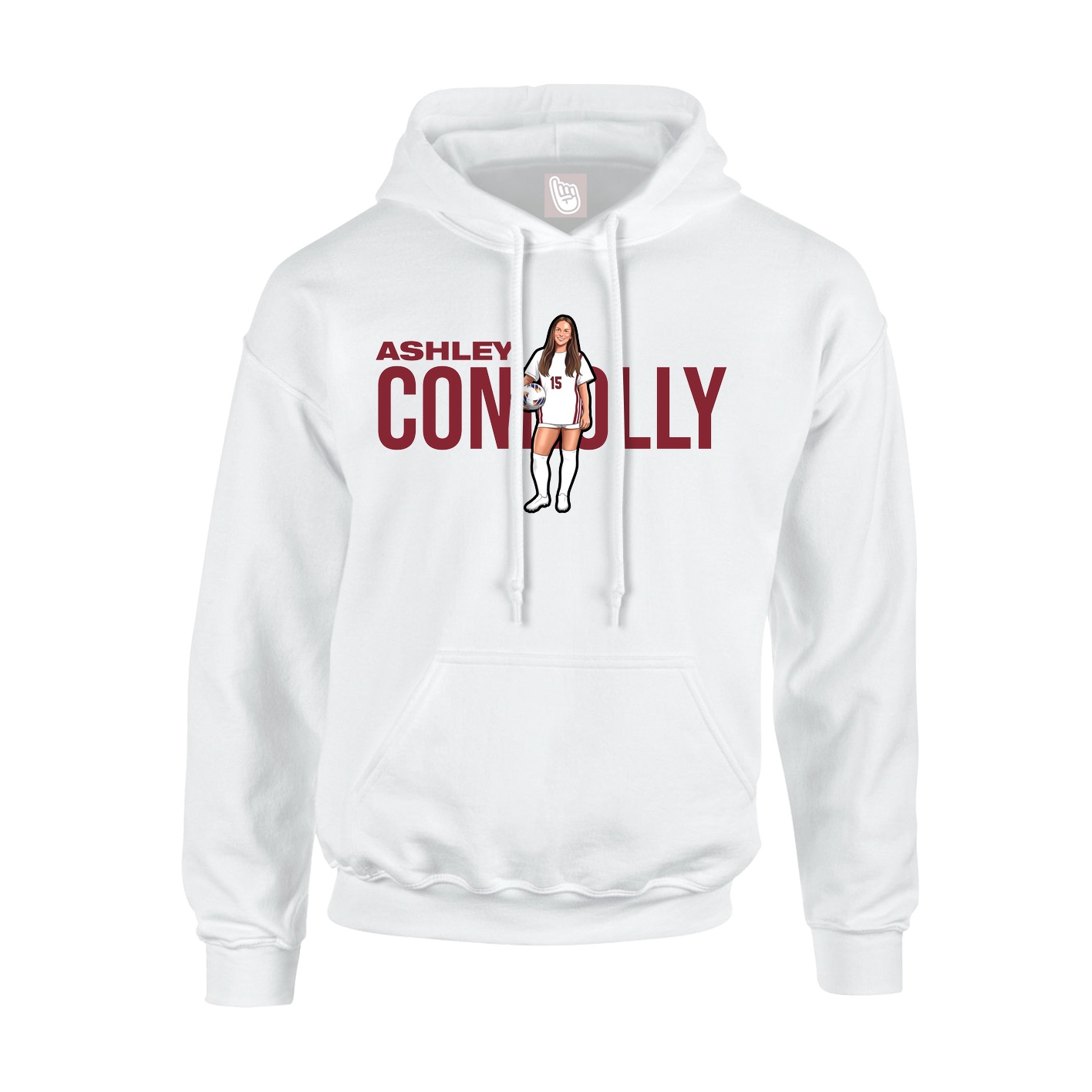 Hoodie — Player Name in White
