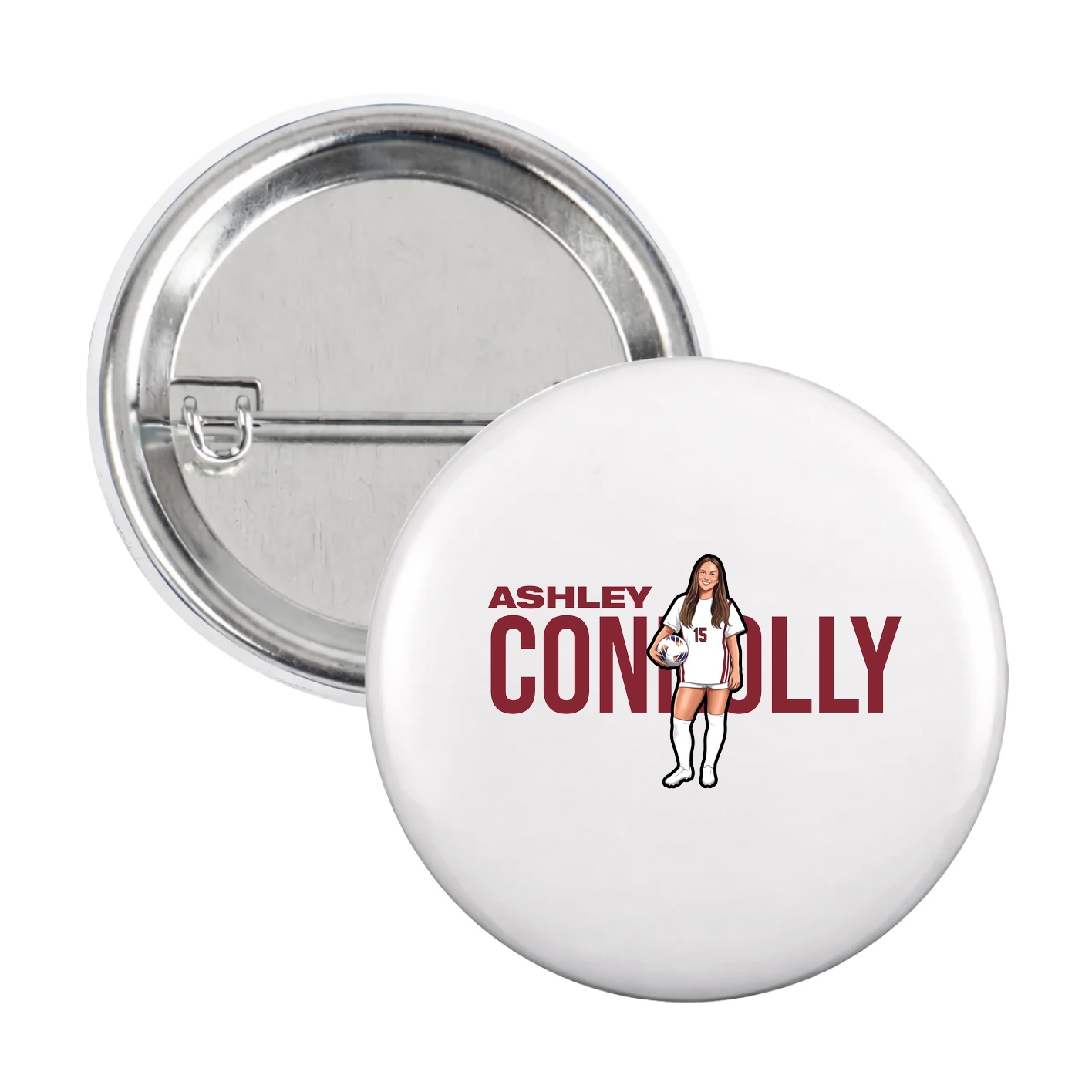 Game Day Button — Player Name in White