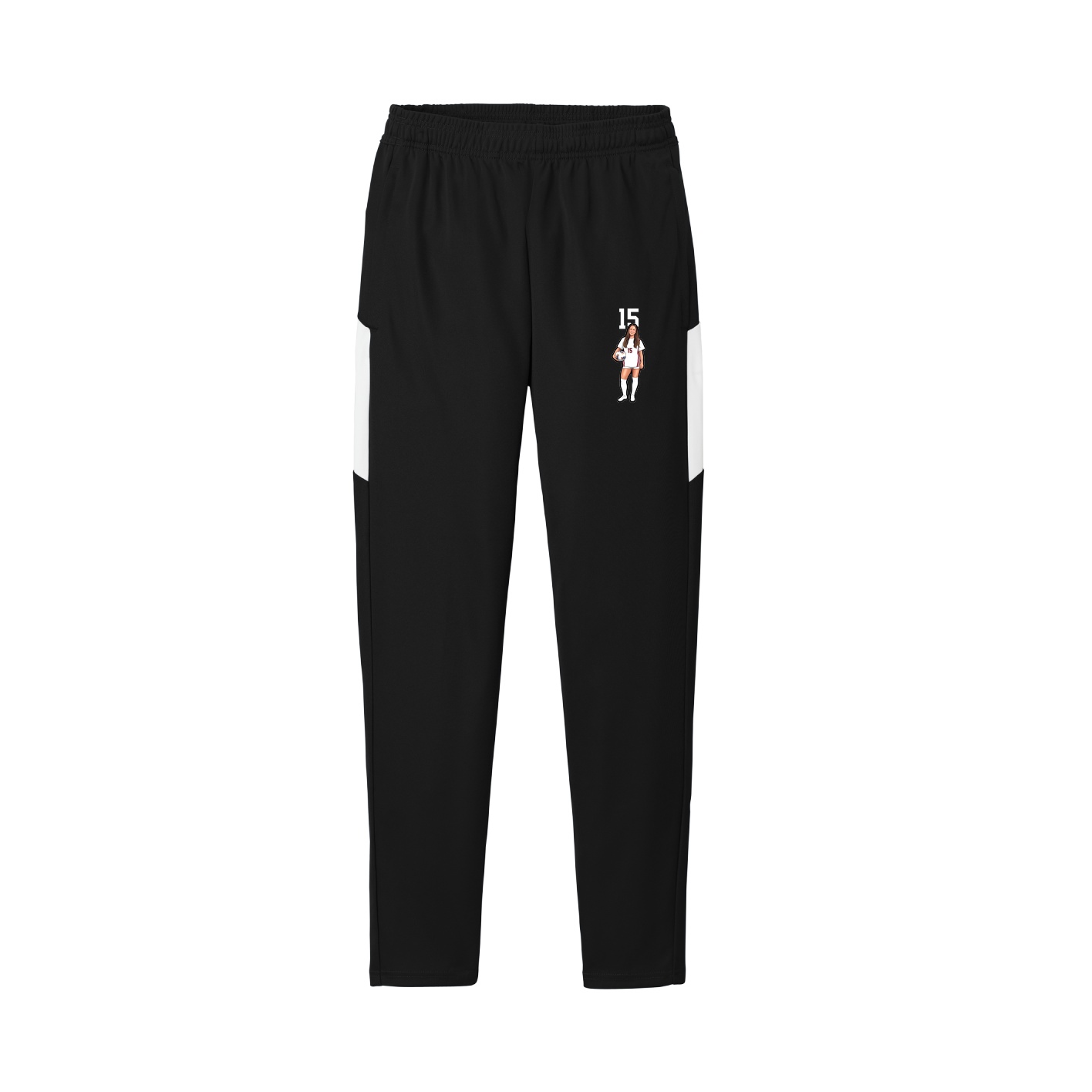 Team Travel Pant — Number Top in Black/White
