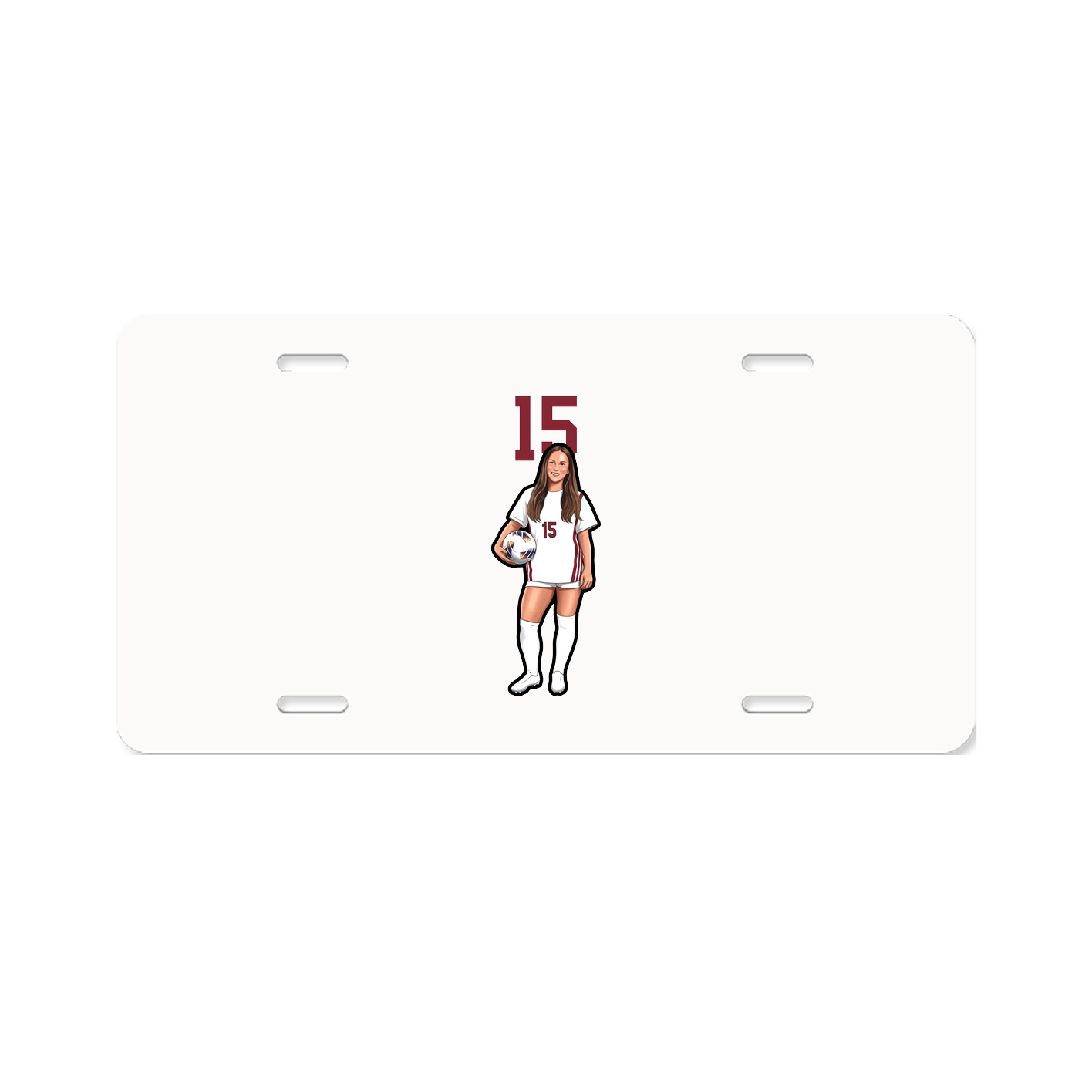 License Plate — Number Top in Classic