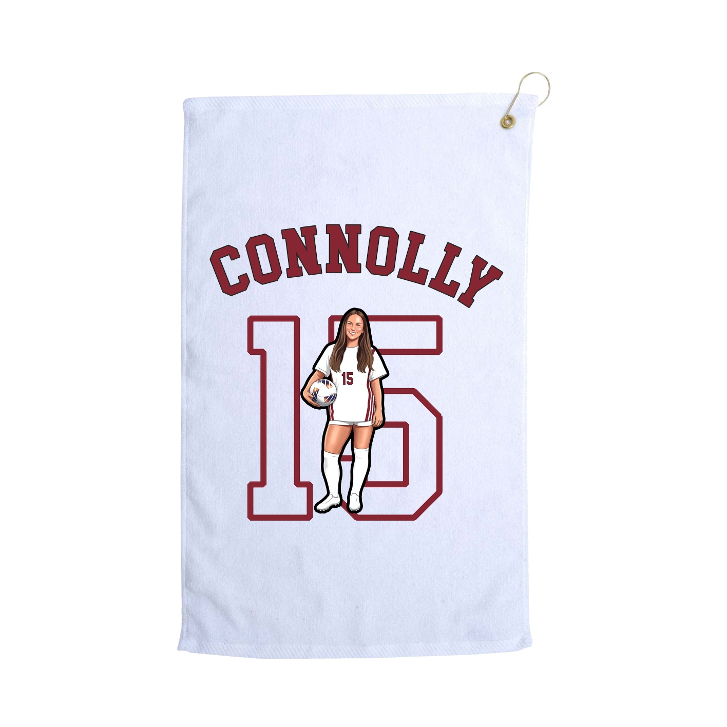 Golf Towel — Shirsey Arch in White