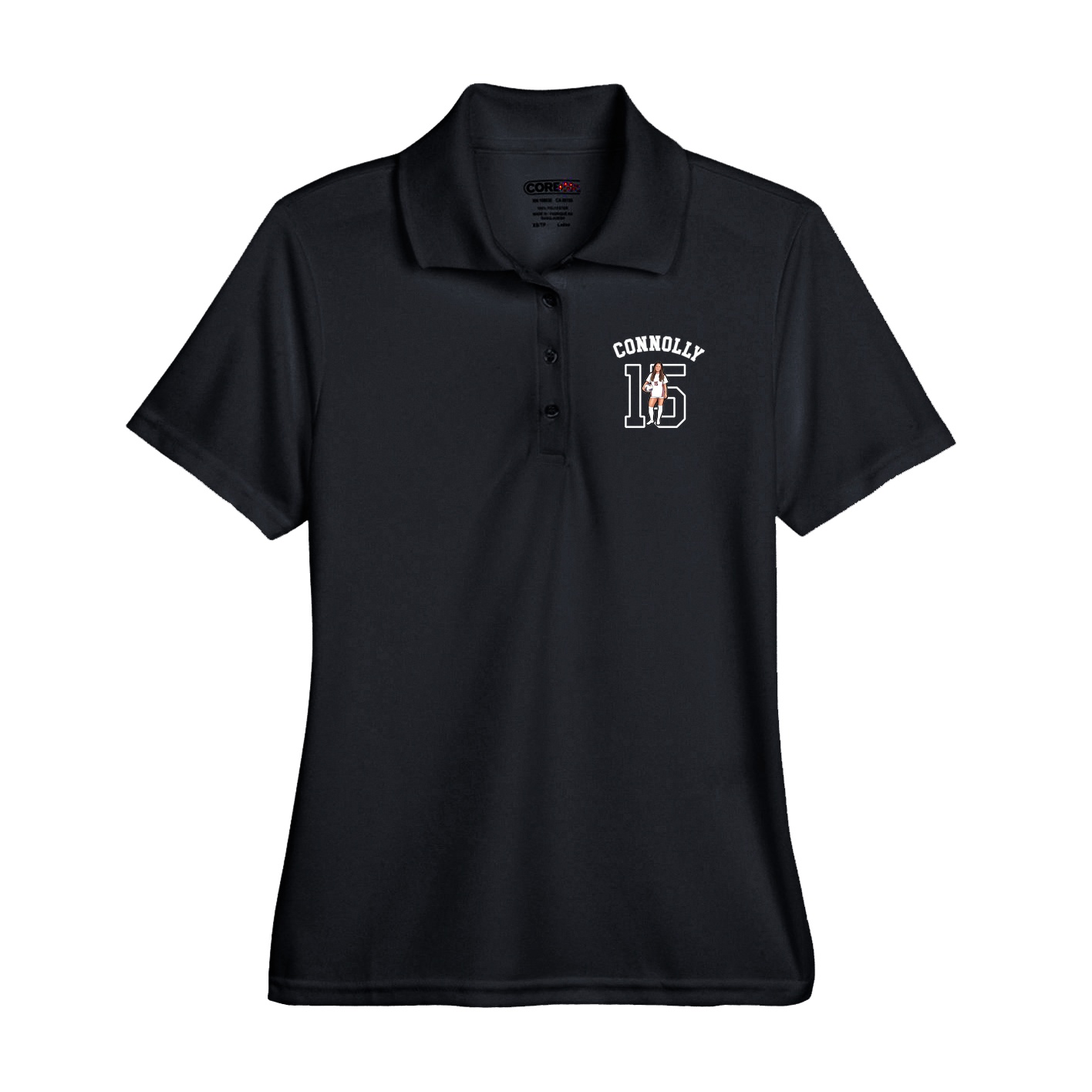 Performance Polo — Shirsey Arch in Black