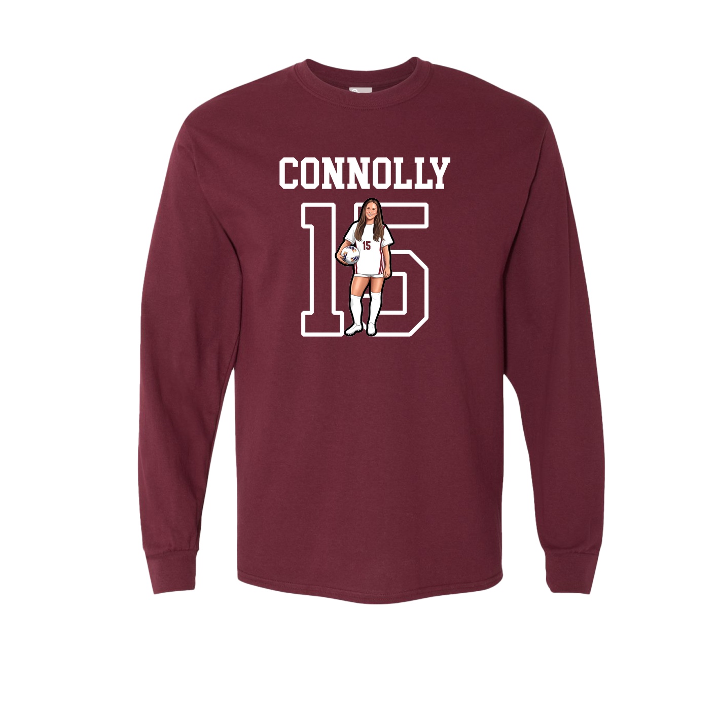 Long Sleeve Tee — Shirsey in Maroon