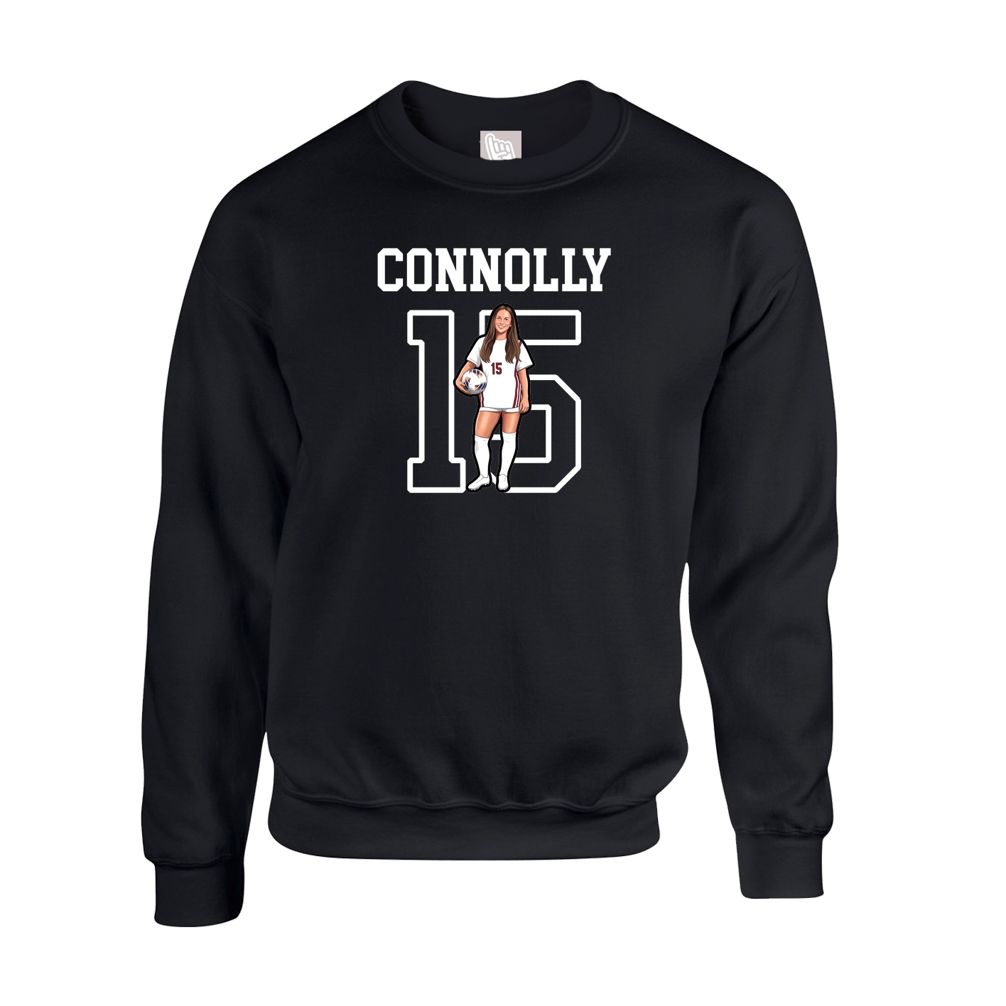Fleece Crew — Shirsey in Black
