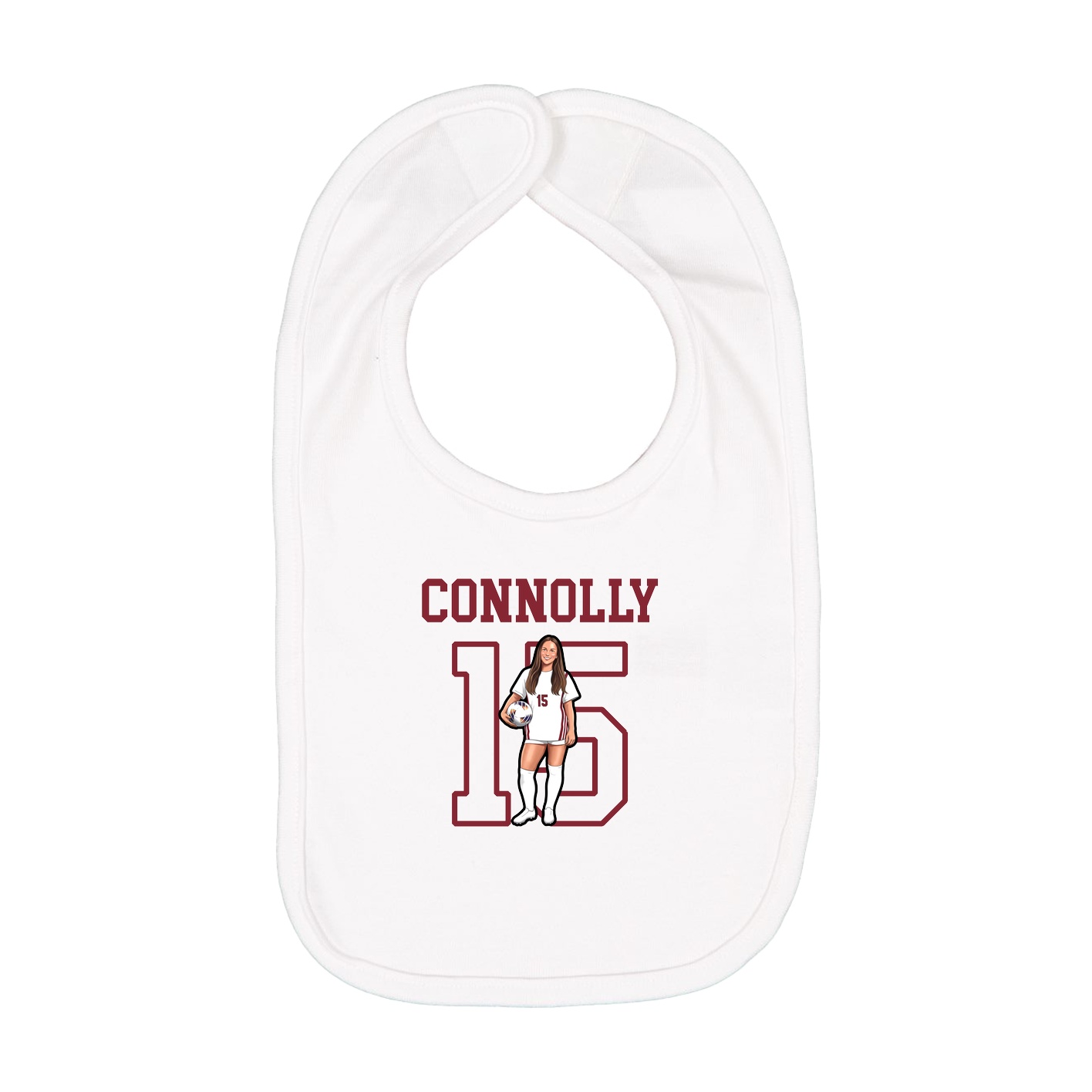 Infant Bib — Shirsey in White