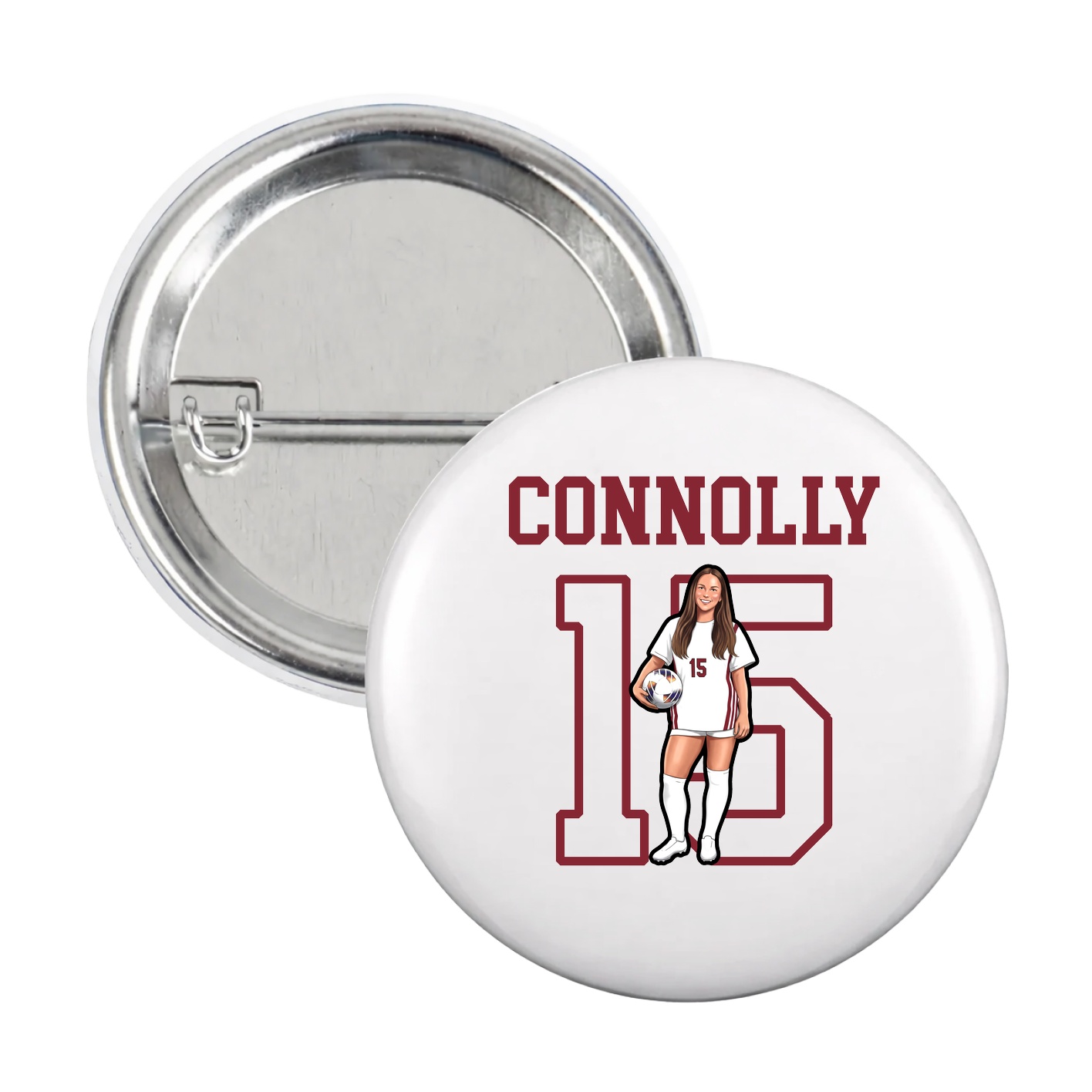 Game Day Button — Shirsey in White
