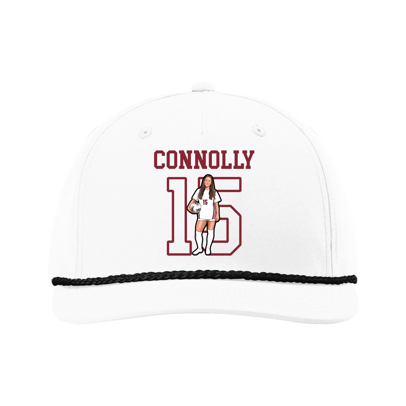 Five-Panel Classic Rope Cap — Shirsey in White