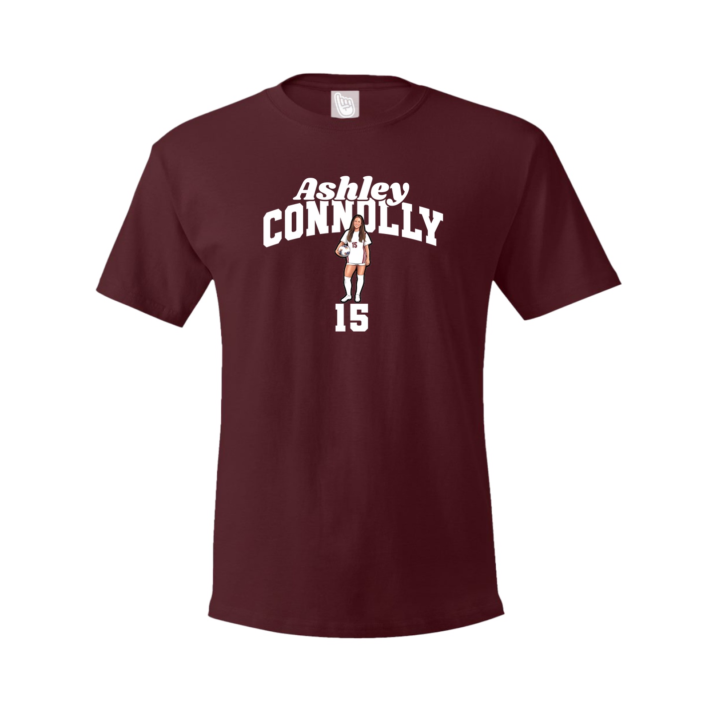 Tee — Signature Arch in Maroon
