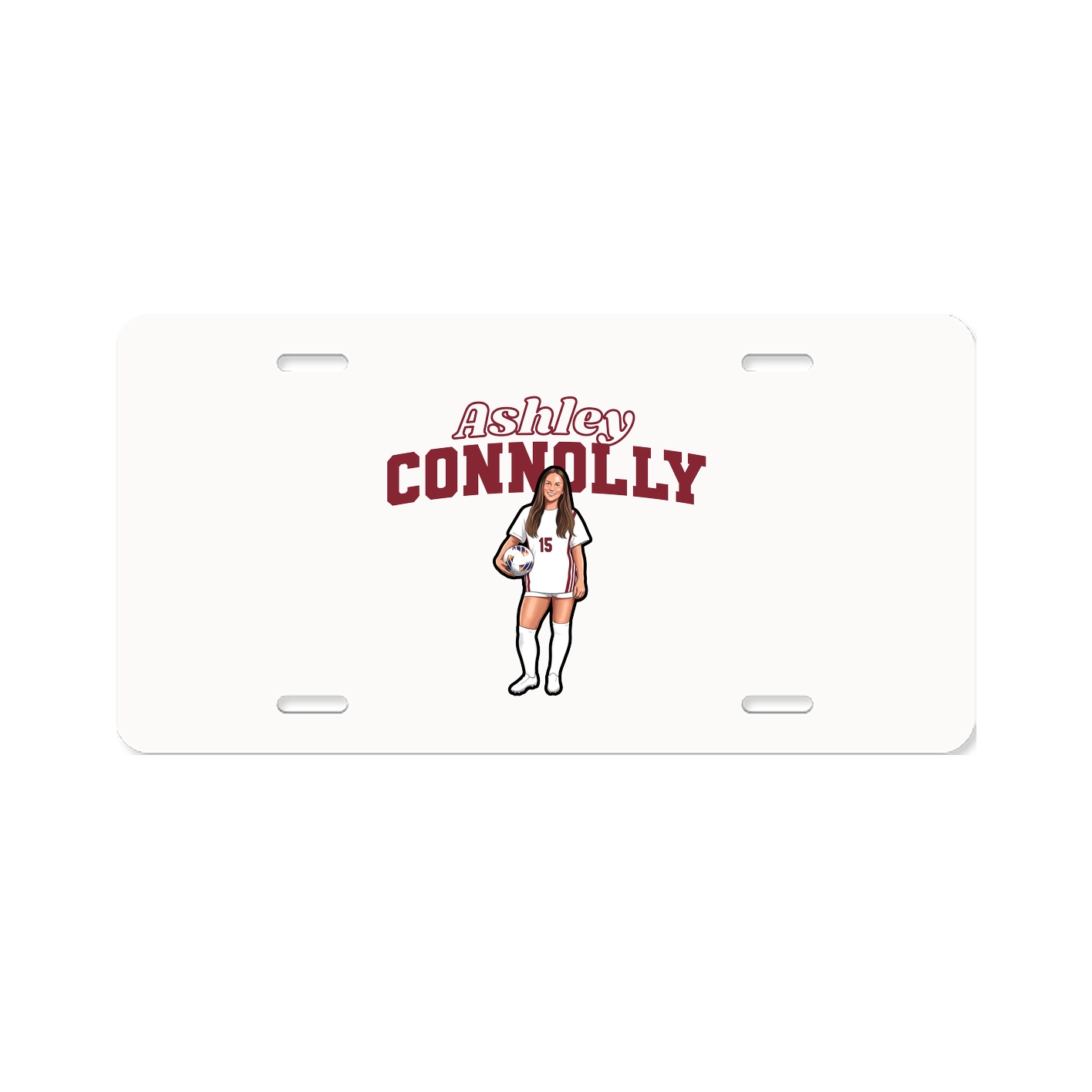 License Plate — Name Arch in Classic