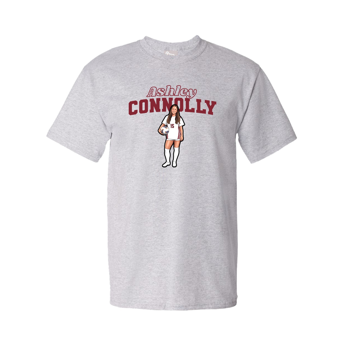 Youth Tee — Name Arch in Grey